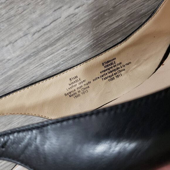 Nine West Wable Peep Toe Sling Back Platform Heel Sz 8.5 - Picture 5 of 10